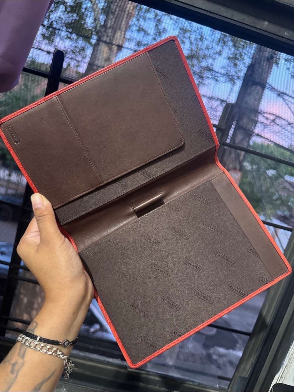 Coach Vintage notebook / agenda cover